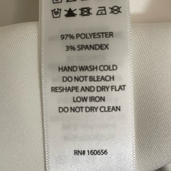 S: Rachel Zoe Satin Long Sleeve Button Down Blouse Ivory NWOT New! - Picture 9 of 9